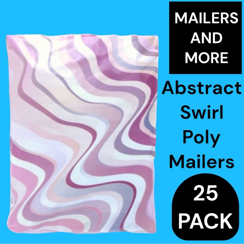 25 10X13 Poly Mailers Abstract Swirl PRICE IS FIRM HOST PICK - Picture 3 of 11